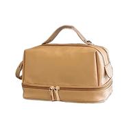 MQPALZKD Handheld Layer Makeup Bag for Women Large Capacity Retro Cosmetics Storage Bag Portable Travel
