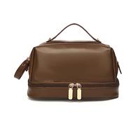MQPALZKD Handheld Layer Makeup Bag for Women Large Capacity Retro Cosmetics Storage Bag Portable Travel