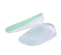 MQPALZKD Height Increase Half Insoles for Men Women Shoes Pads Lift Taller Silicone Heel Cup Heighten Increased Up Inserts Pad(Vert)