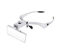 MQPALZKD Interchangeable Lens Headwear Magnifying Glass With Light Glasses Illuminated Magnifying Glass Hands-free Tool