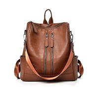 MQPALZKD Ladies Travel Backpack Large Capacity Leather Female Backpack