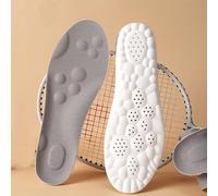 MQPALZKD Latex Insoles for Feet Soft High-Elasticity Sports Shock Absorption Anti-Slip Template Insole for Shoes Men Women Sole(EU 35-36)