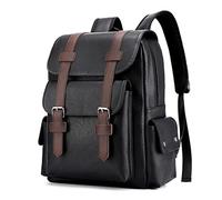 MQPALZKD Leather Backpack School Bag Multifunctional Large Capacity Waterproof Bag