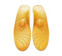 MQPALZKD Leather Orthotic Insole for Flat Feet Arch Support Orthopedic Shoes Sole Insoles for Feet Men and Women Shoe Pad(EU 37 to 38)