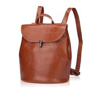 MQPALZKD Leather Women's Backpack Shoulder Cosmetic Bag Handbag School Backpack