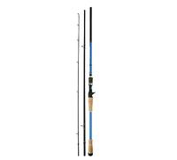 MQPALZKD Long Throw Road Pole Three Section Portable Fishing Rod Sea Pole Straight Handle Road Pole(D,2.4M)