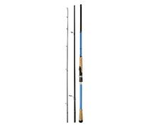 MQPALZKD Long Throw Road Pole Three Section Portable Fishing Rod Sea Pole Straight Handle Road Pole(Argento,3.0M)