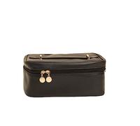 MQPALZKD Makeup Bag for Women's Retro Cosmetics Storage Bag PU Convenient Portable Large Capacity wash Bag