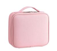 MQPALZKD Makeup Bag with Large Capacity, Makeup Storage Bag for Makeup Artists, Embroidery, Portable Makeup case(Argento)