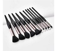 MQPALZKD Makeup Brush Kit Soft Synthetic Hair Wood Handle Make Up Brushes Foundation Blush Eyeshadow Cosmetic Makeup Tools(3-pack)