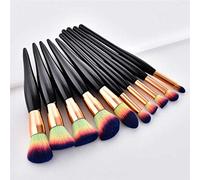 MQPALZKD Makeup Brush Kit Soft Synthetic Hair Wood Handle Make Up Brushes Foundation Blush Eyeshadow Cosmetic Makeup Tools(D)