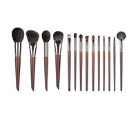 MQPALZKD Makeup Brush Set 14 Wooden Handle Beauty Tools A Full Set Of Makeup Brushes