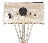 MQPALZKD Makeup brush set 5 portable eye shadow brushes aluminum tube lip brush beauty tools eyebrow brush
