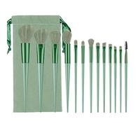 MQPALZKD Makeup Brush Set Brush With Organizer Bag Beauty Tools Loose Powder Brush Foundation(Argento)