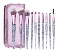 MQPALZKD Makeup brush set, full set of 10 beginner brushes, eye shadow brush set, super soft brush