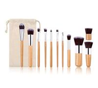 MQPALZKD Makeup Brush Set Linen Storage Bag Makeup Tools Soft Hair Long Pole Loose Powder Brush Foundation