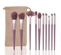 MQPALZKD Makeup Brush Set of 10 Soft Hair Makeup Brush Loose Brush Son Full Set of Makeup Tools Loose Brush