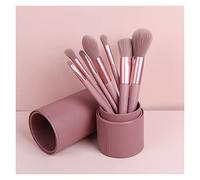 MQPALZKD Makeup Brush Set PU Bucket Organizer Soft Wood Handle Loose Brush Concealer Brush Full Set Makeup Brush(3-pack)