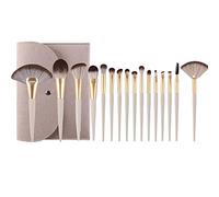 MQPALZKD Makeup Brushes Set 16Pcs Powder Foundation Eyelash Large Fan Eye Shadow Make Up Brush