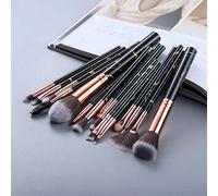 MQPALZKD Makeup Brushes Set for Cosmetic Foundation Blush Eyeshadow Blending Make Up Brush Beauty Tool(black-Soul Eater1)