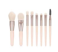 MQPALZKD Makeup Brushes Set Mini 8Pcs Eyeshadow Foundation Eyebrow Brushes Face Eye Makeup Brushes Kit(A)