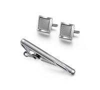 MQPALZKD Men's Business Tie Clip Cufflinks Set French Shirt Gift Box