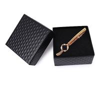 MQPALZKD Men's Gold Stars Romantic Diamond Tie Clip Business Formal and Women's Pins Korean Security Collar