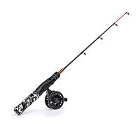 MQPALZKD Mini Ice Fishing Rod 57 Cm Portable Carbon Fiber Fishing Rod Winter Fishing Hard and Soft Tackle