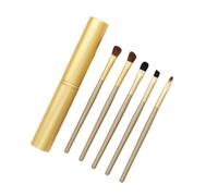 MQPALZKD Mini portable eye 5pcs makeup brushes beginner's full set of eye shadow makeup tools(black-Soul Eater1)