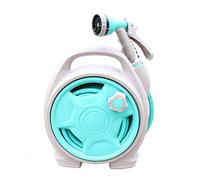 MQPALZKD Mini Portable Garden Pipe Hose Reel Cart with Water Spray Gun Set Agricultural Home Storage Suit Car Wash