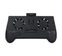 MQPALZKD Mobile Phone Game Controller Handle Cooling Fan Power Desktop Bracket Radiator(Svart)