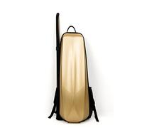 MQPALZKD Multifunctional Carbon Fiber PC Material Violin Backpack Violin Case 4/4 3/4 1/2 1/4 Waterproof Hard Case with Bow(3-pack,1/2)