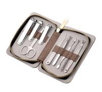 MQPALZKD Nail Set Business Manicure Tool PU Leather Clip Box