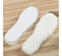 MQPALZKD Natural Sheepskin Insoles Winter Real Wool Insoles Warm Soft Thick Warm Cashmere Snow Boots Shoe Pad(Asian Sizes 37)