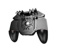MQPALZKD New PUBG Gamepad Grip With Portable Charger Cooling Fan for PUBG Mobile Controller Six Finger L1R1 Game Trigger Joystick