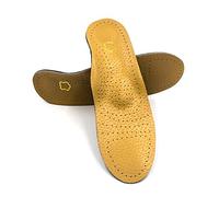 MQPALZKD Orthopedic Insoles for Shoes Sole Flat Foot Arch Support X-O Leg Foot Valgus Corrector Gel Cushion Inserts Shoe Insole Pad Brown(35 to 36 Size)