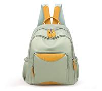 MQPALZKD Oxford Cloth Canvas Backpack Multifunctional Blackgreen Simple Temperament Fashion Backpack Solid Color Travel Bag