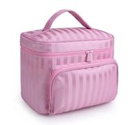 MQPALZKD Oxford Cloth Makeup Bag Waterproof Large Capacity Portable Wash Bag Travel Cosmetics Storage Bag Portable Makeup Bag(D)