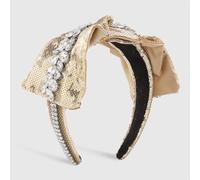 MQPALZKD Personality colorful headband exaggerated heavy industry diamond set wide edge headband female(Argento)