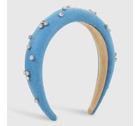 MQPALZKD Personality creative woolen temperament high headband solid color rhine-diamond elegant headband(D)