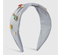MQPALZKD Personality cross wide edge press release hair band temperament color drill bit hoop female(black-Soul Eater1)