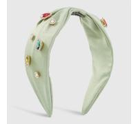 MQPALZKD Personality cross wide edge press release hair band temperament color drill bit hoop female(A)