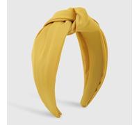 MQPALZKD Personality exaggeration solid color fabric knot headband high headband hair accessories(Argento)