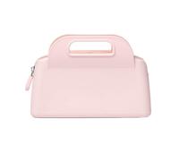 MQPALZKD Portable Makeup Bag Silicone Beach Bag Portable Silicone Storage Bag(Roze)