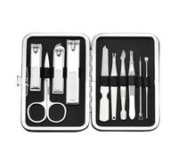 MQPALZKD Portable Stainless Steel Nail Scissors Set 10 Piece Manicure and Enhancer Tools