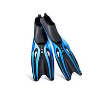 MQPALZKD Professional Adult Flexible Comfort TPR Non-Slip Swimming Diving Fins Rubber Snorkeling Swim Flippers Water Sports Beach Shoes(White-style,M)
