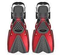 MQPALZKD Professional Snorkeling Foot Adjustable Swimming Flippers Diving Fins Beginner Water Sports Equipment Portable(Rosso,MD-S code)