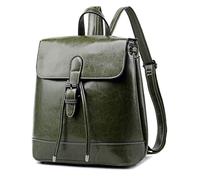 MQPALZKD PU Leather Casual Retro Travel Backpack School Bag British Trend Ladies Large Capacity Backpack