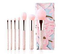MQPALZKD Rose Gold 7pcs Makeup Brush Set Beauty Tools Loose Powder Brush Eyeshadow Brush Handle