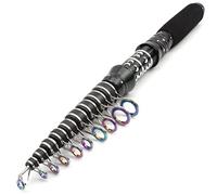 MQPALZKD Short Carbon Telescopic Fishing Rod Fast Action Ultralight Carp Surf Spinning Rod Pocket Travel Pole(2.7 m)